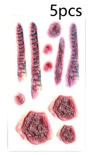 Halloween Fake Scar Tattoo Stickers