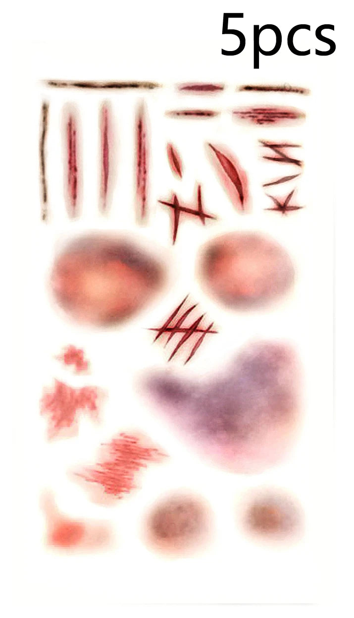 Halloween Fake Scar Tattoo Stickers