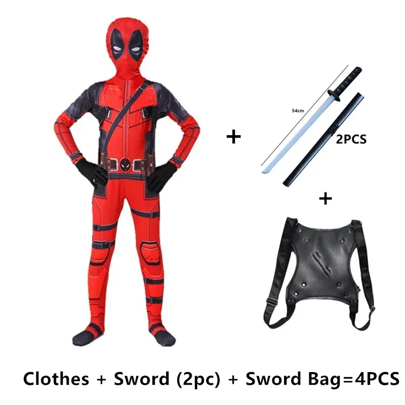 Halloween Deadpool Cosplay for Kids