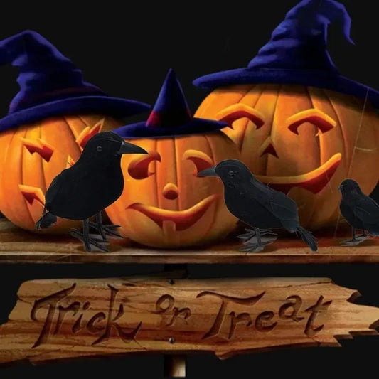 Realistic Crows Halloween Decoration