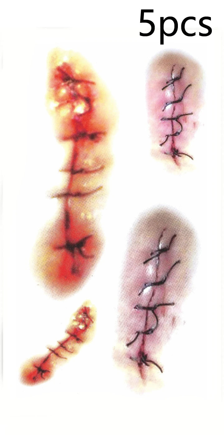 Halloween Fake Scar Tattoo Stickers